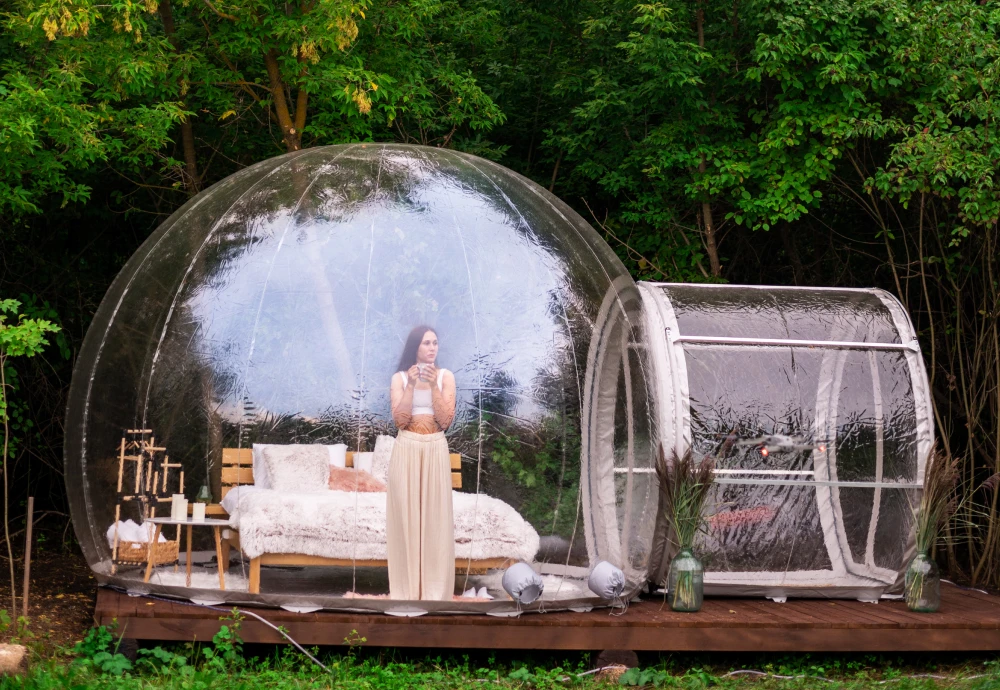 see through bubble tent